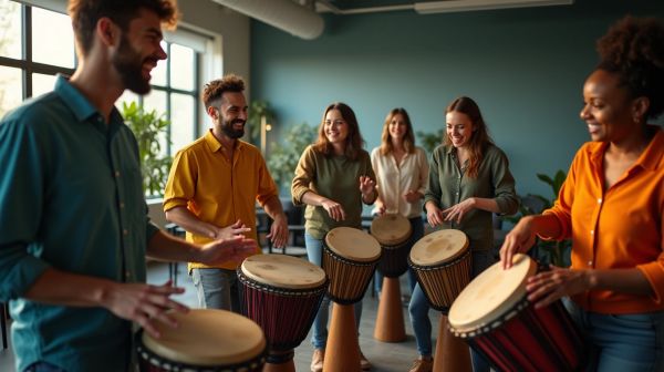 Renforcez la cohésion d'équipe avec le team building percussion